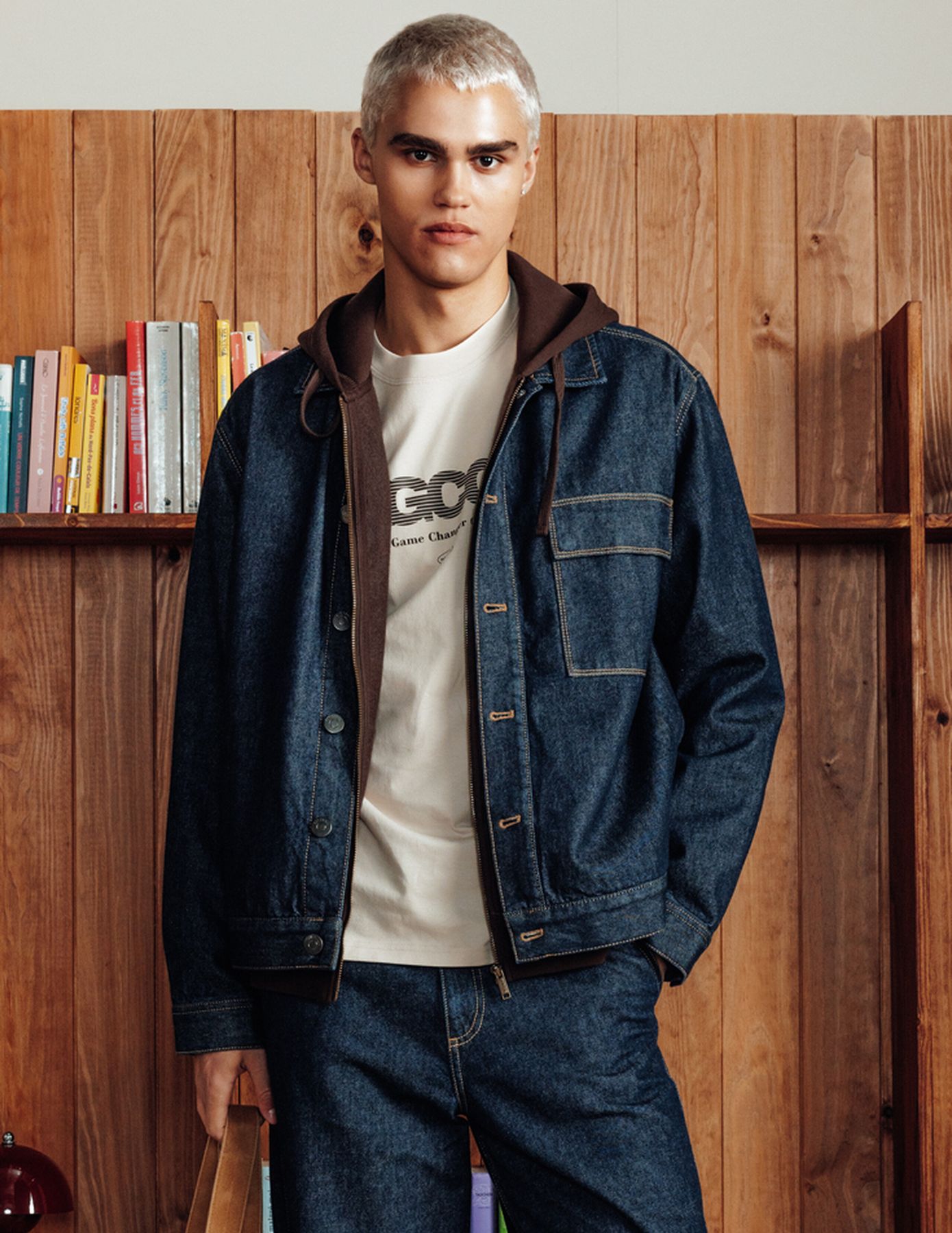 Veste trucker en jean