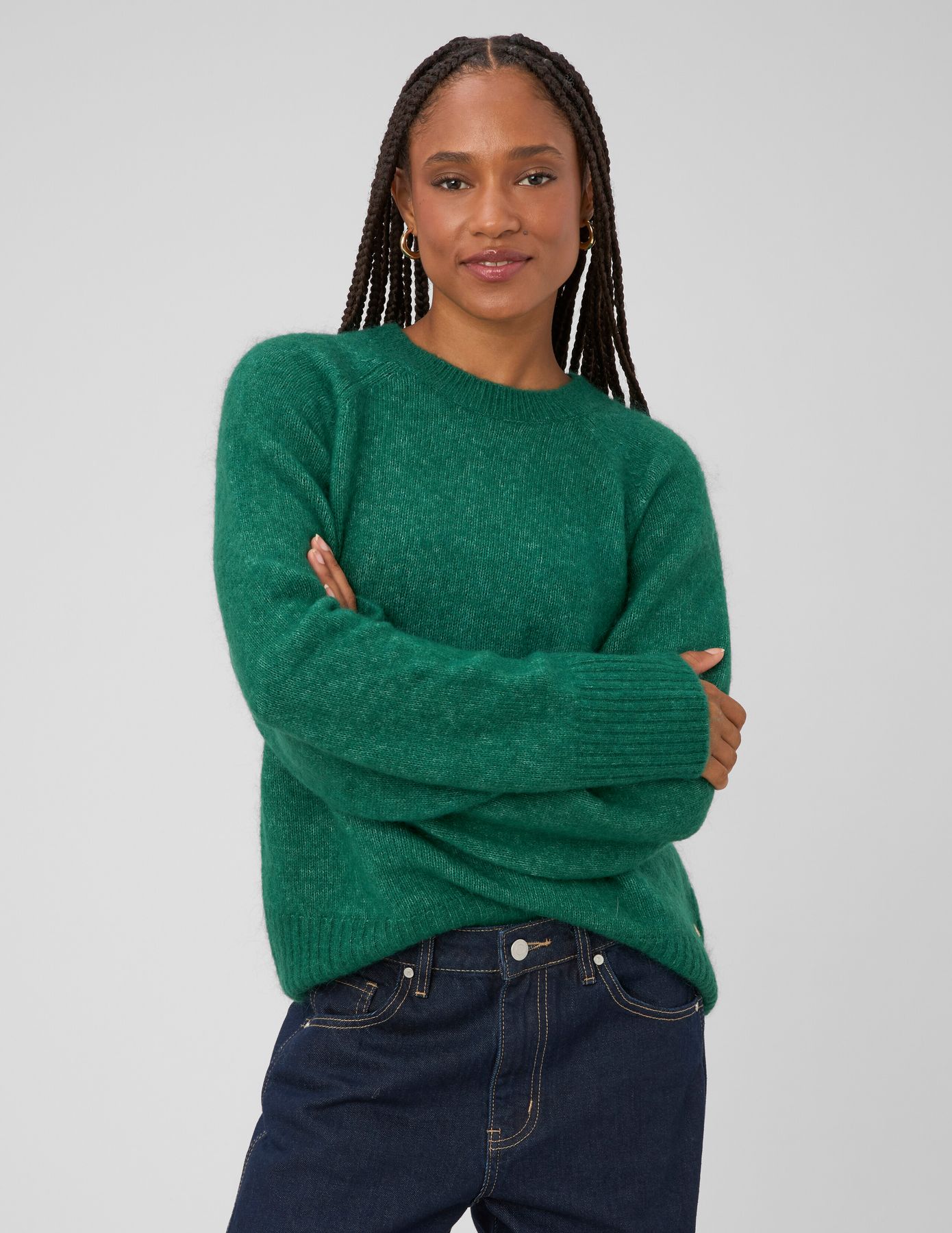 Pull col rond premium