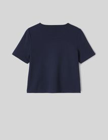 T-shirt boutonn&eacute;