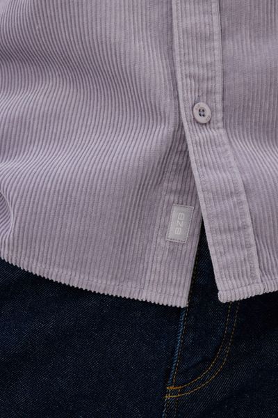 Chemise droite en velours