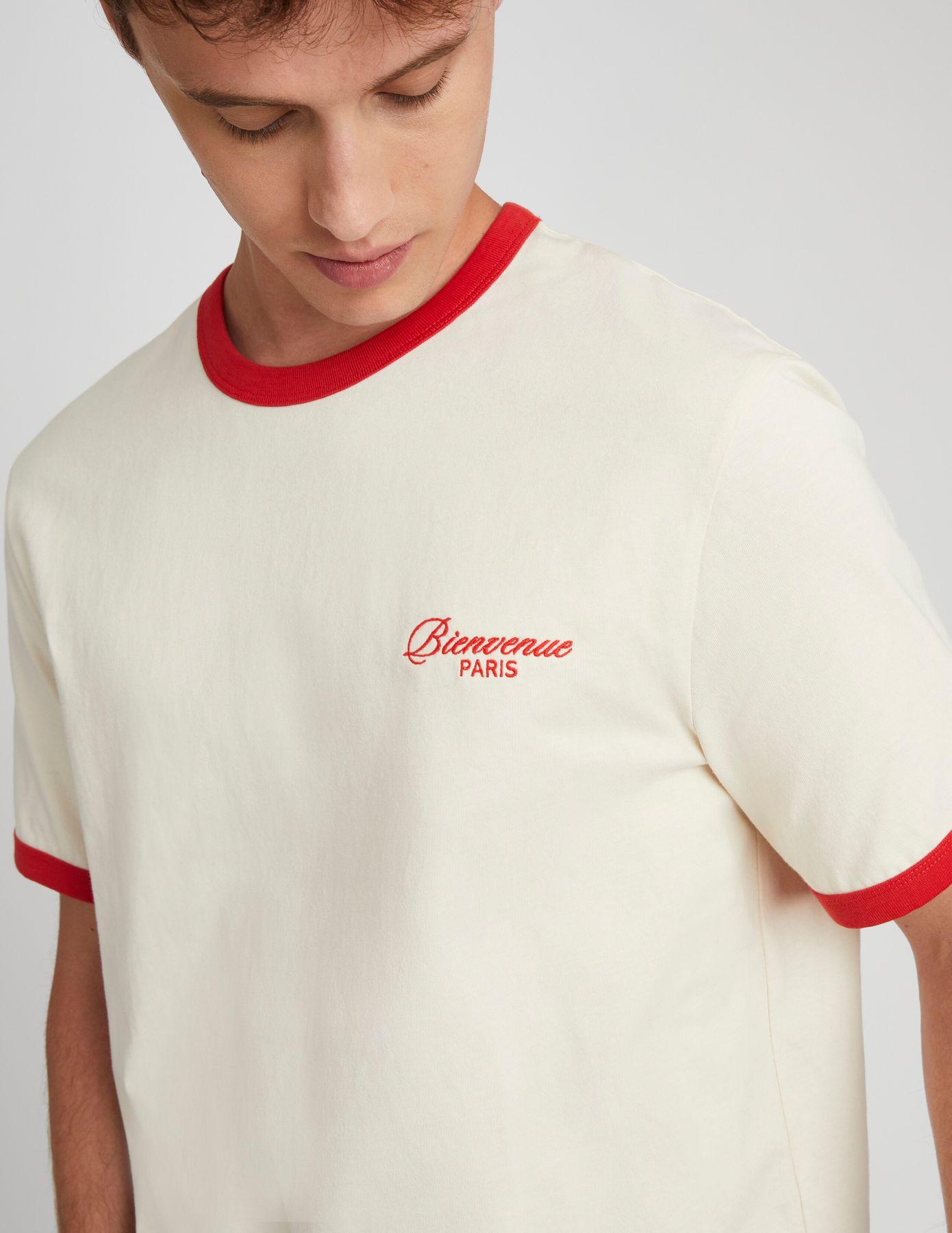 T-shirt contrasté