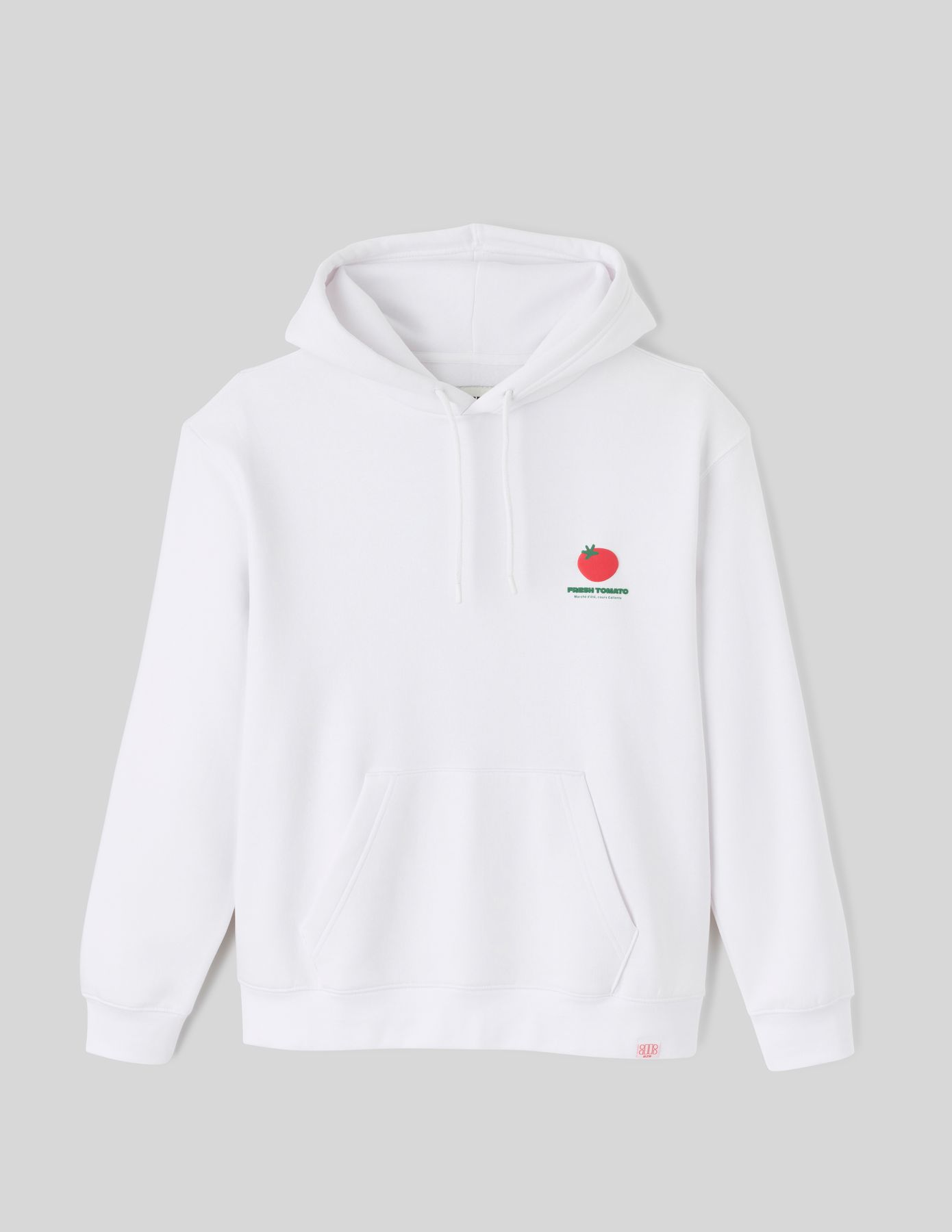 Sweat à capuche imprimé devant dos