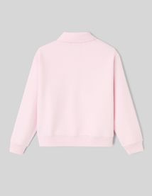 Sweat brod&eacute; &agrave; col polo