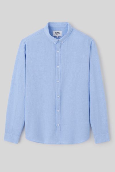 Chemise coton lin unie