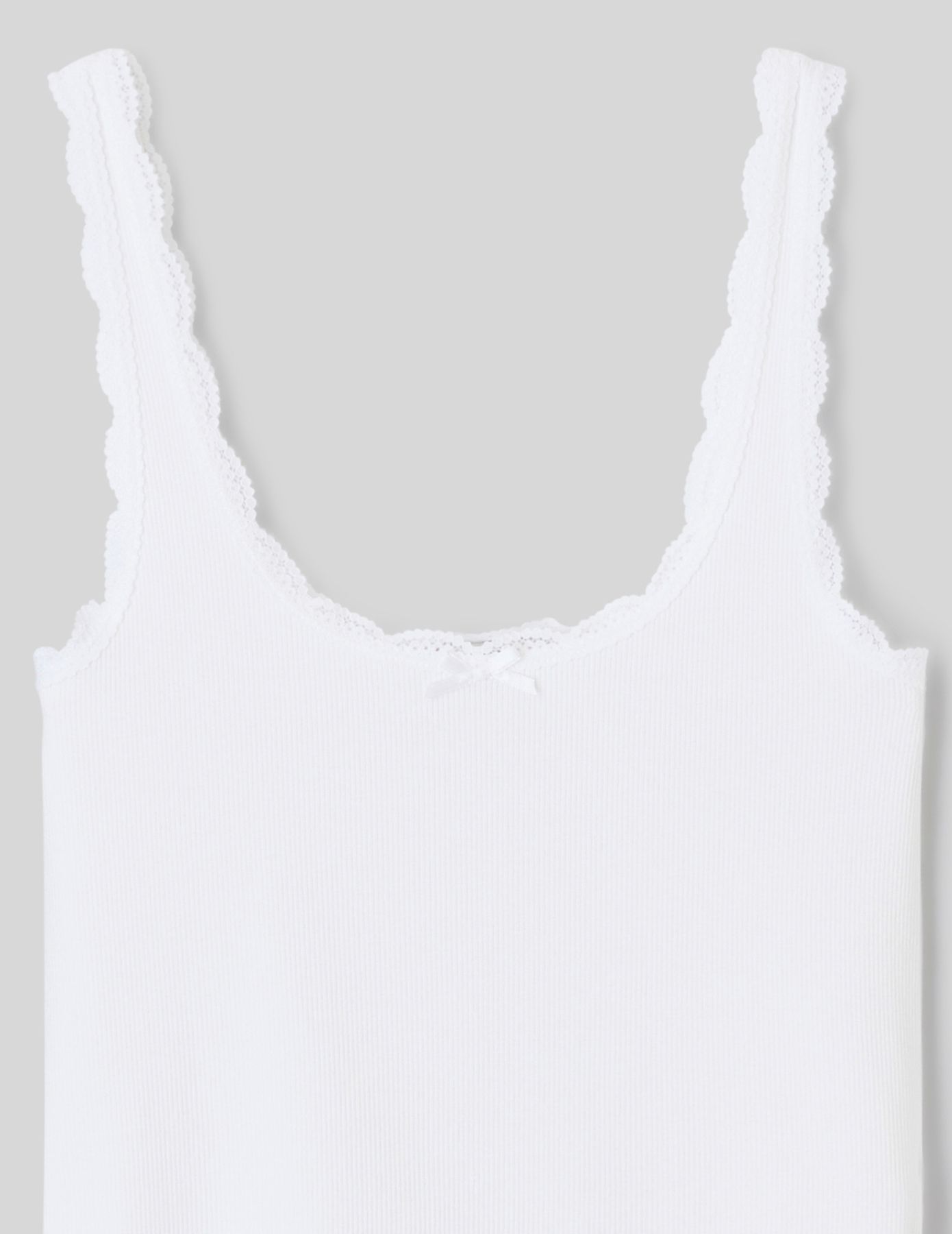 D&eacute;bardeur bords en dentelle avec n&oelig;ud