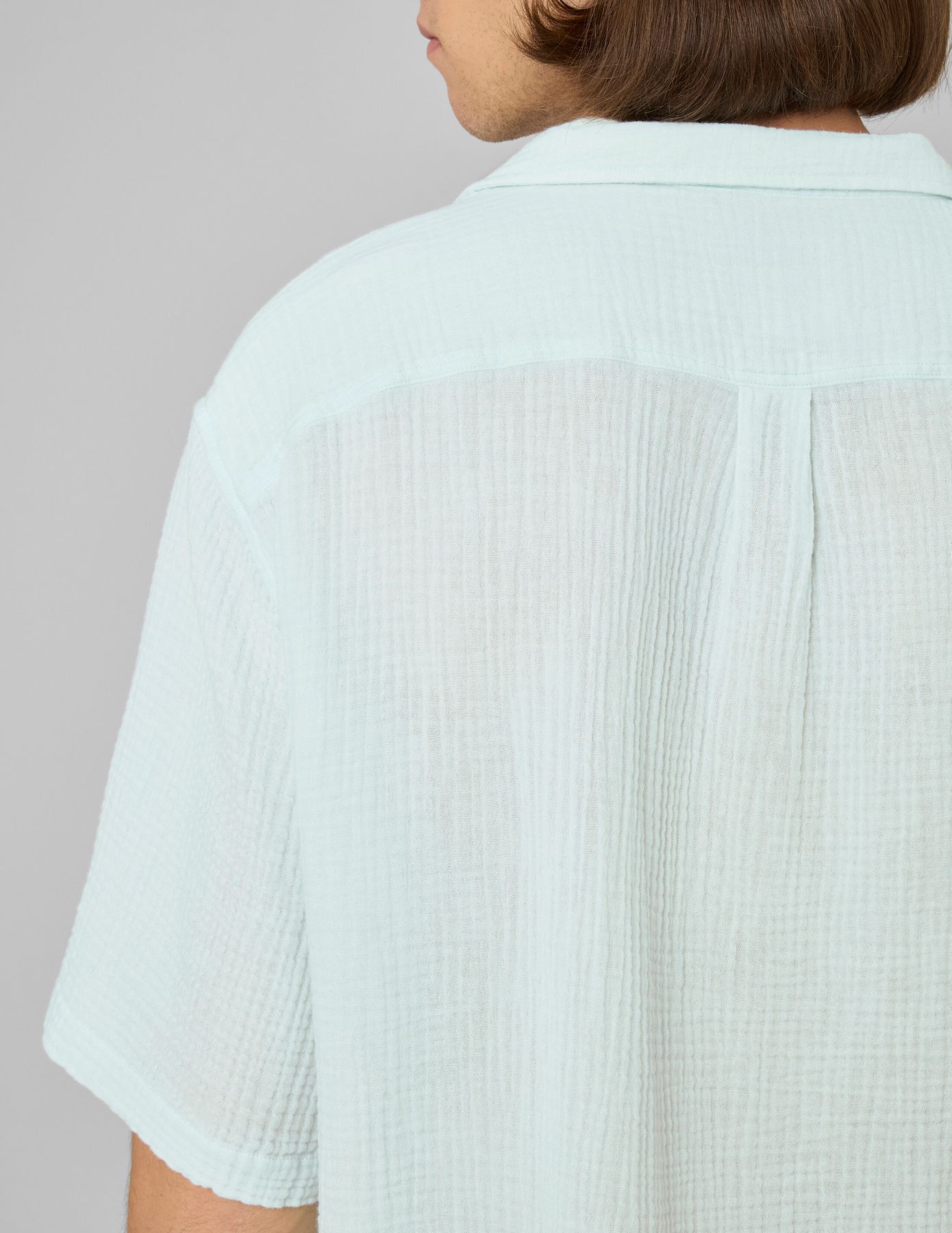 Chemise manches courtes gaze de coton