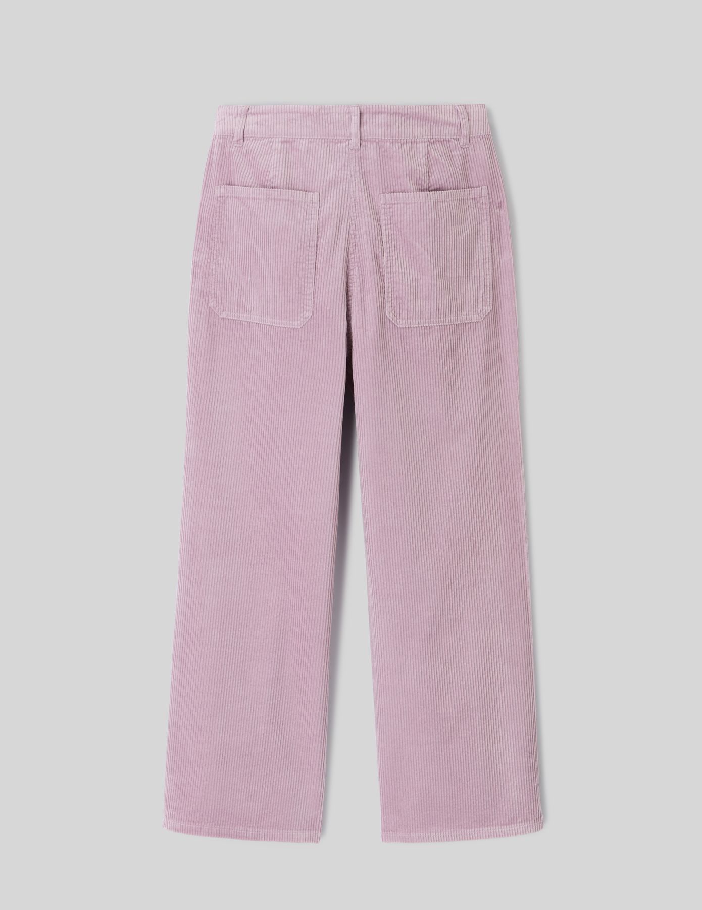 Pantalon wide leg velours cropped
