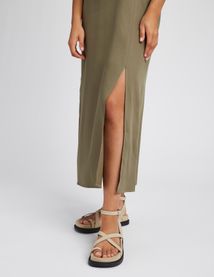 Robe longue en lyocell