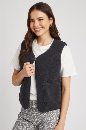 Gilet sans manches en sherpa