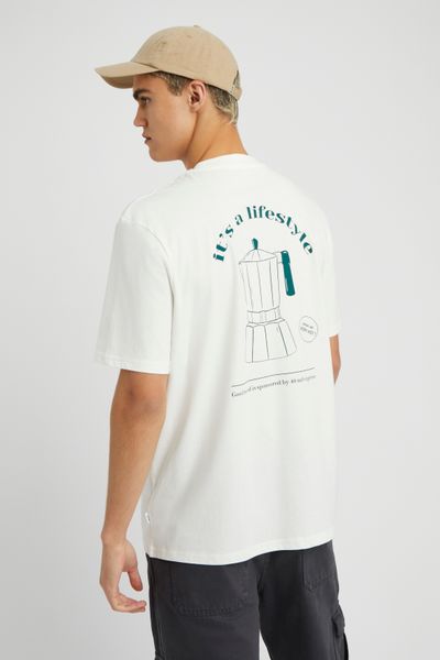 T-shirt imprim&eacute; devant dos