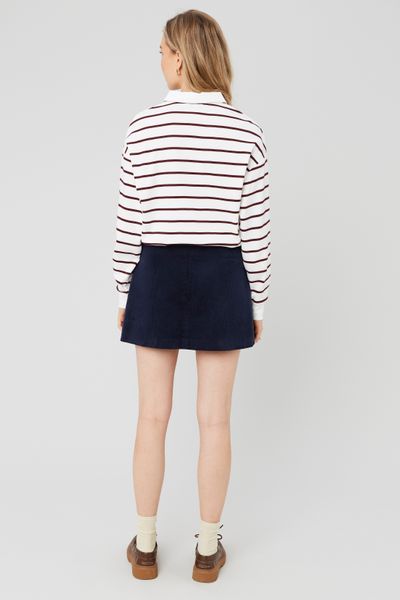 T-shirt col polo rayé