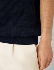 Polo maille ajour&eacute;e