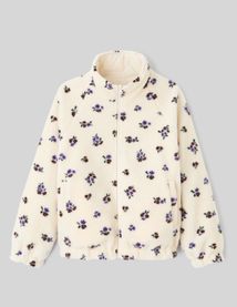 Blouson sherpa imprimé réversible