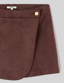 Jupe short su&eacute;dine