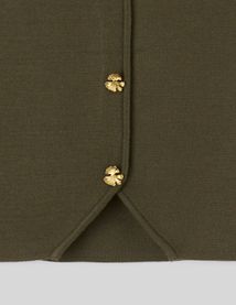 Top sans manches boutonn&eacute;