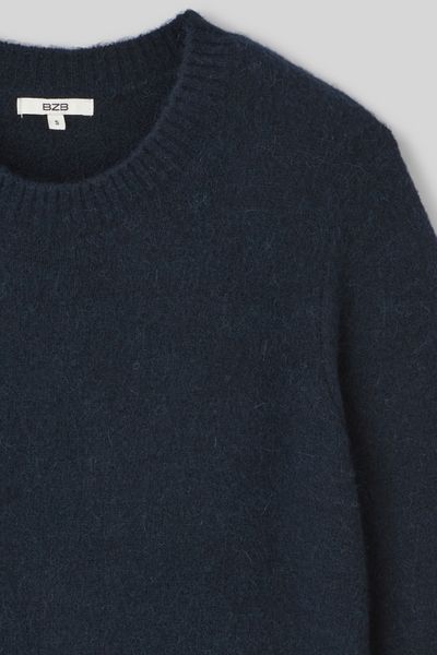 Pull col rond premium