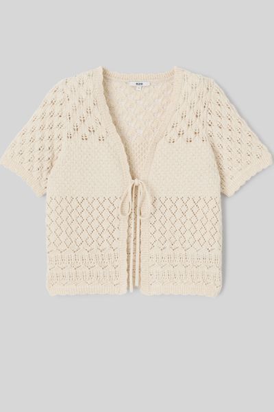 Gilet court en crochet
