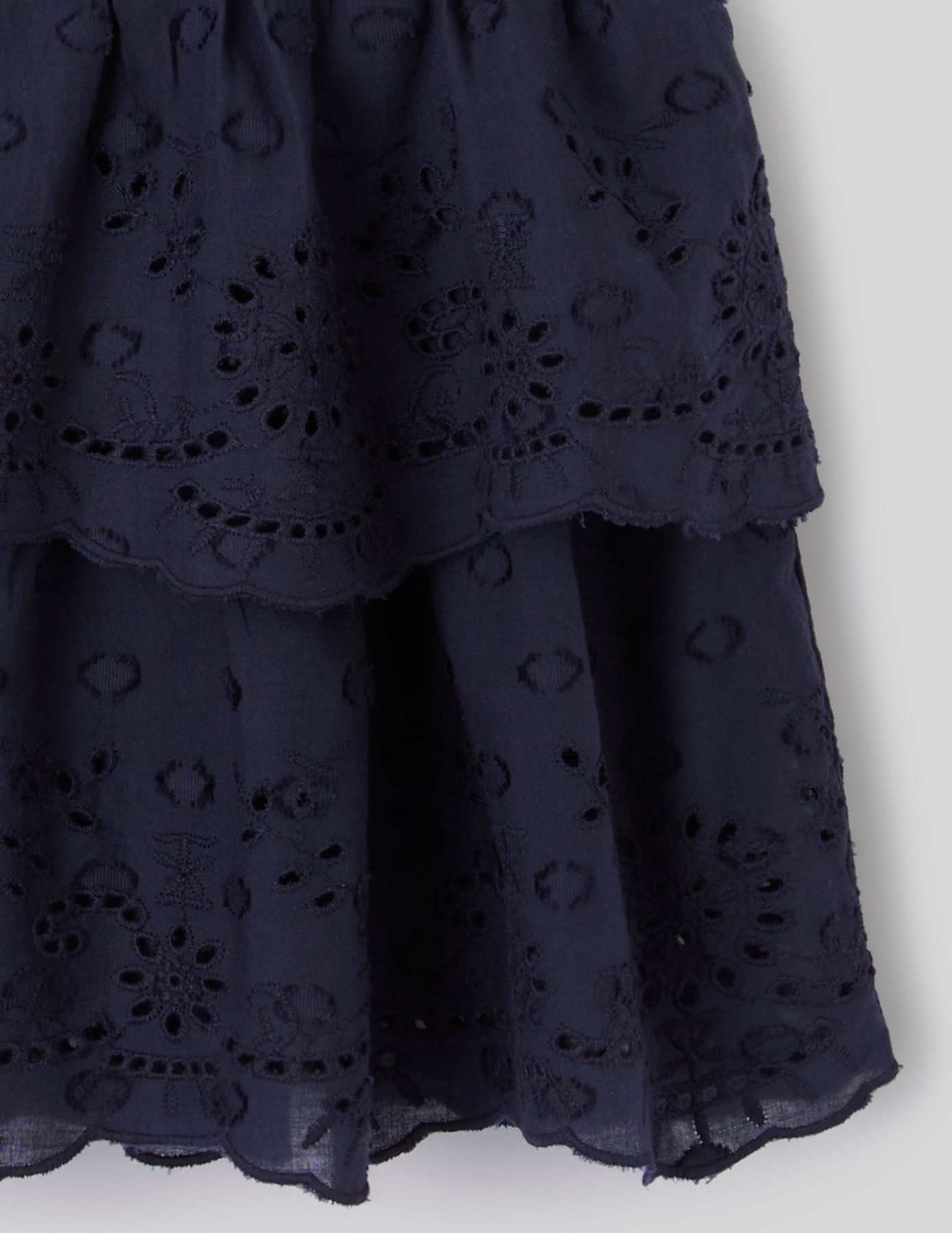 Jupe brod&eacute;e &agrave; volants