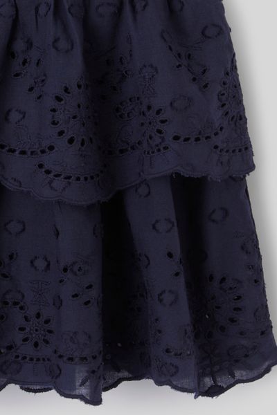 Jupe brod&eacute;e &agrave; volants