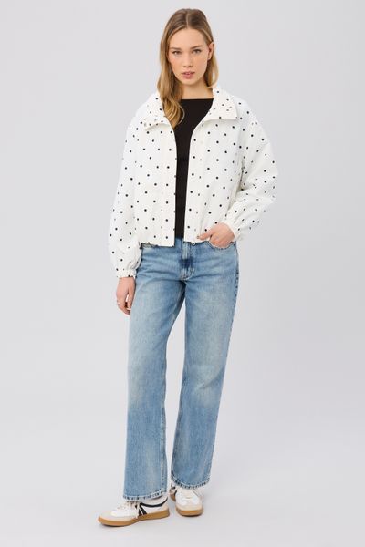 Blouson l&eacute;ger imprim&eacute; pois