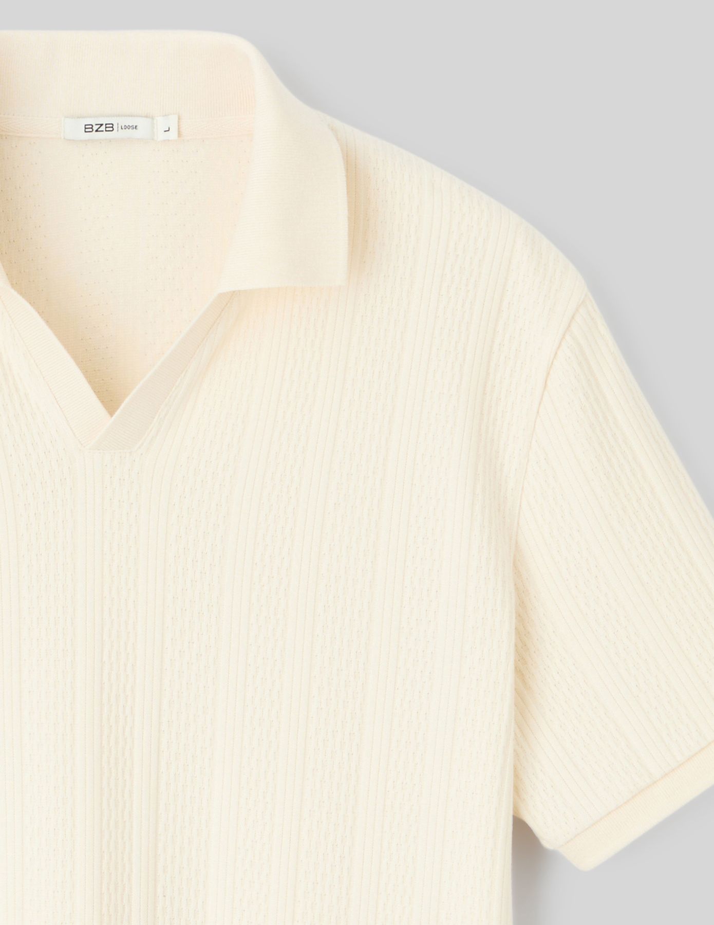 Polo maille fantaisie