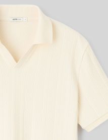 Polo maille fantaisie
