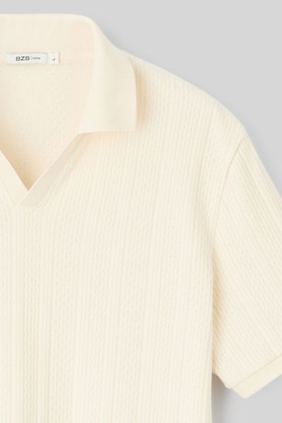 Polo maille fantaisie