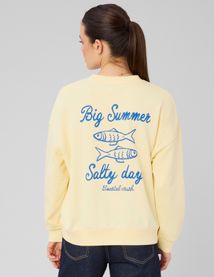 Sweat col rond imprim&eacute;