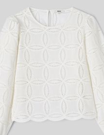 Blouse en broderie anglaise