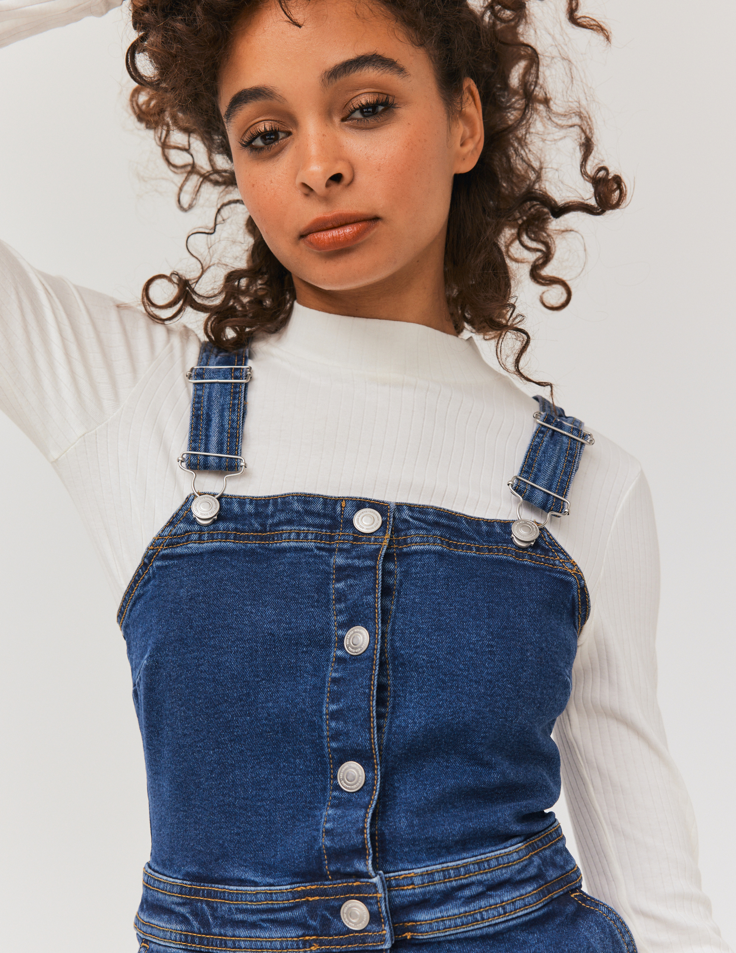 Robe Chasuble En Jean Pour Fille - Denim Doux, Bretelles Réglables - Style Décontracté NEXT - 12