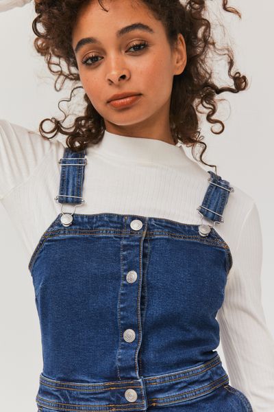 Robe chasuble en jean
