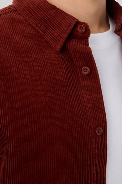 Chemise en velours c&ocirc;tel&eacute;