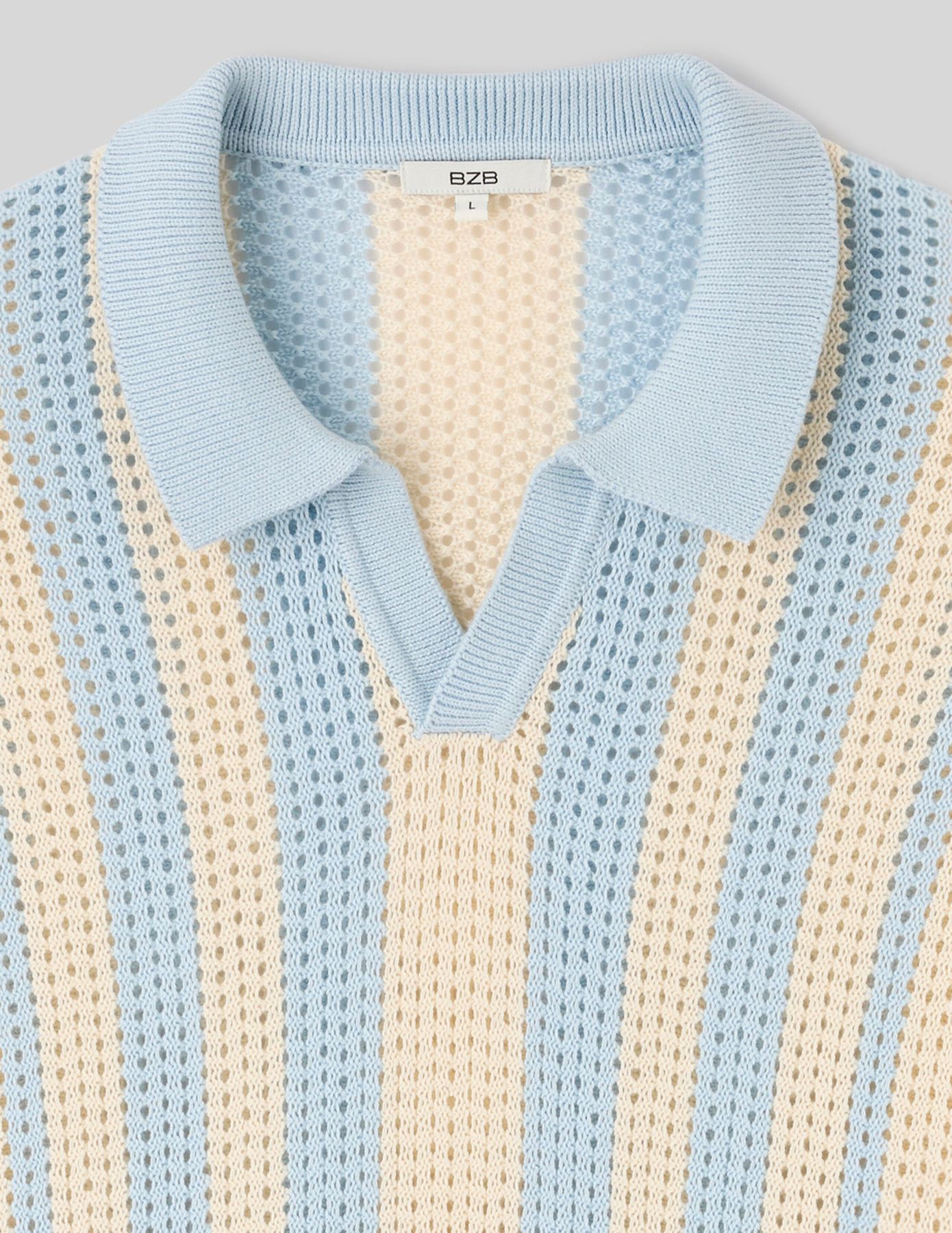 Polo matière fantaisie