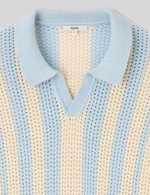 Polo matière fantaisie