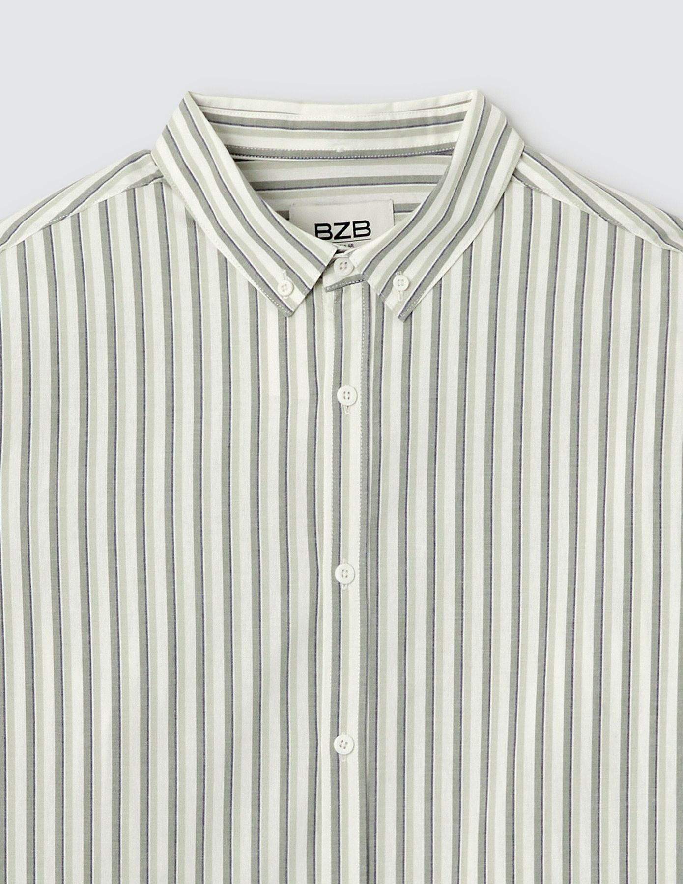 Chemise rayée droite