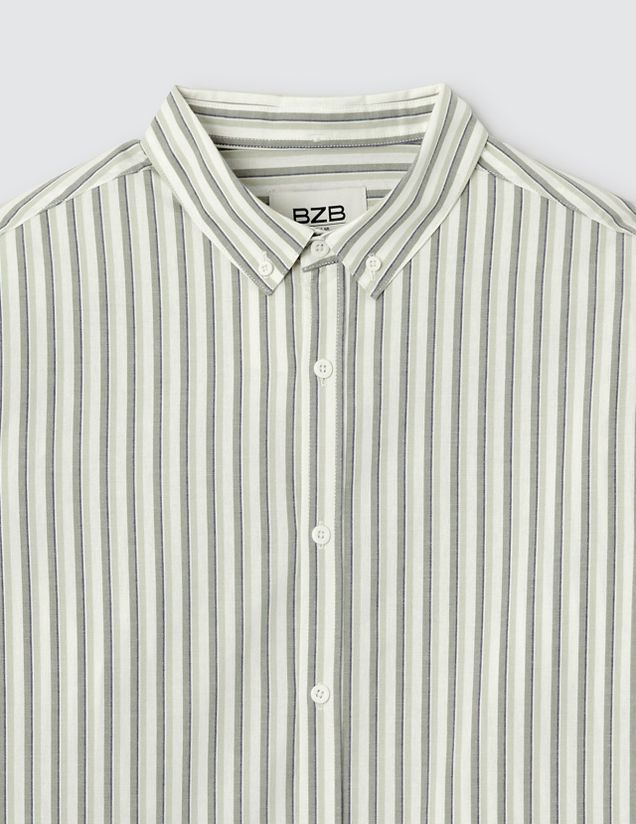 Chemise rayée droite