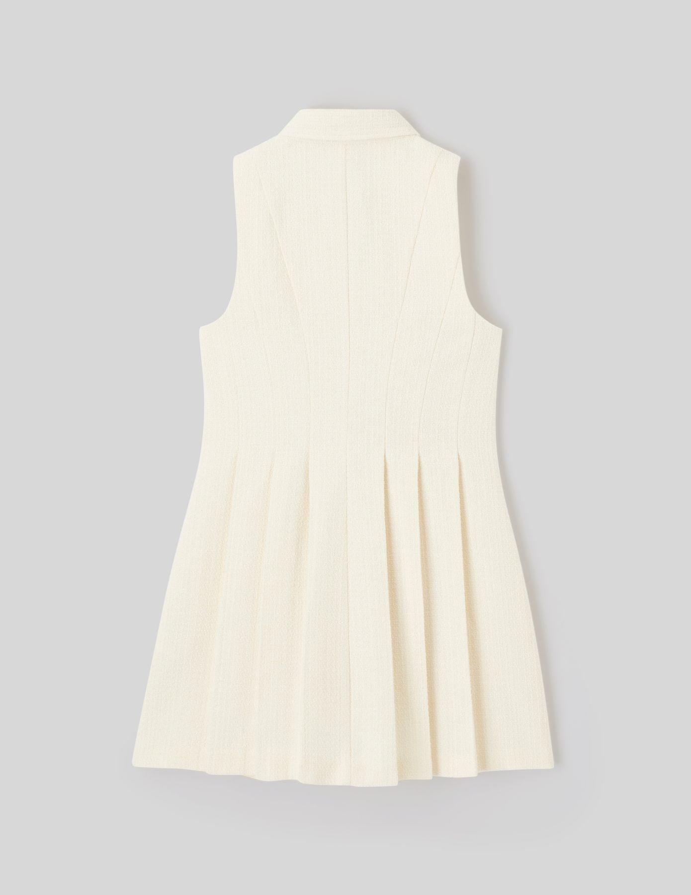 Robe sans manches boutonn&eacute;e