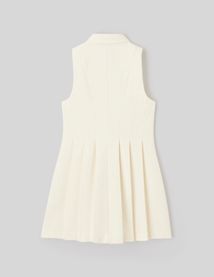 Robe sans manches boutonn&eacute;e