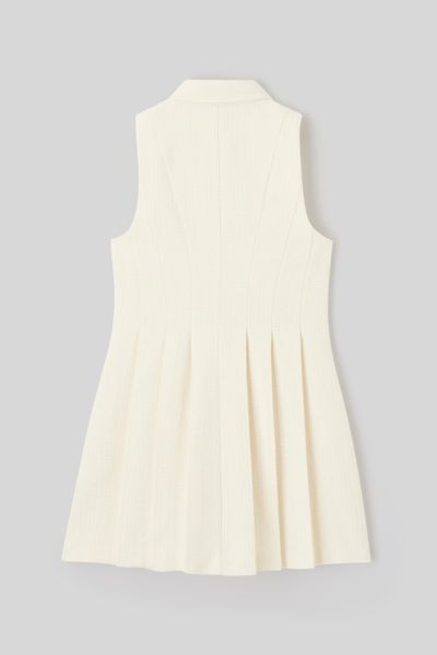 Robe sans manches boutonn&eacute;e