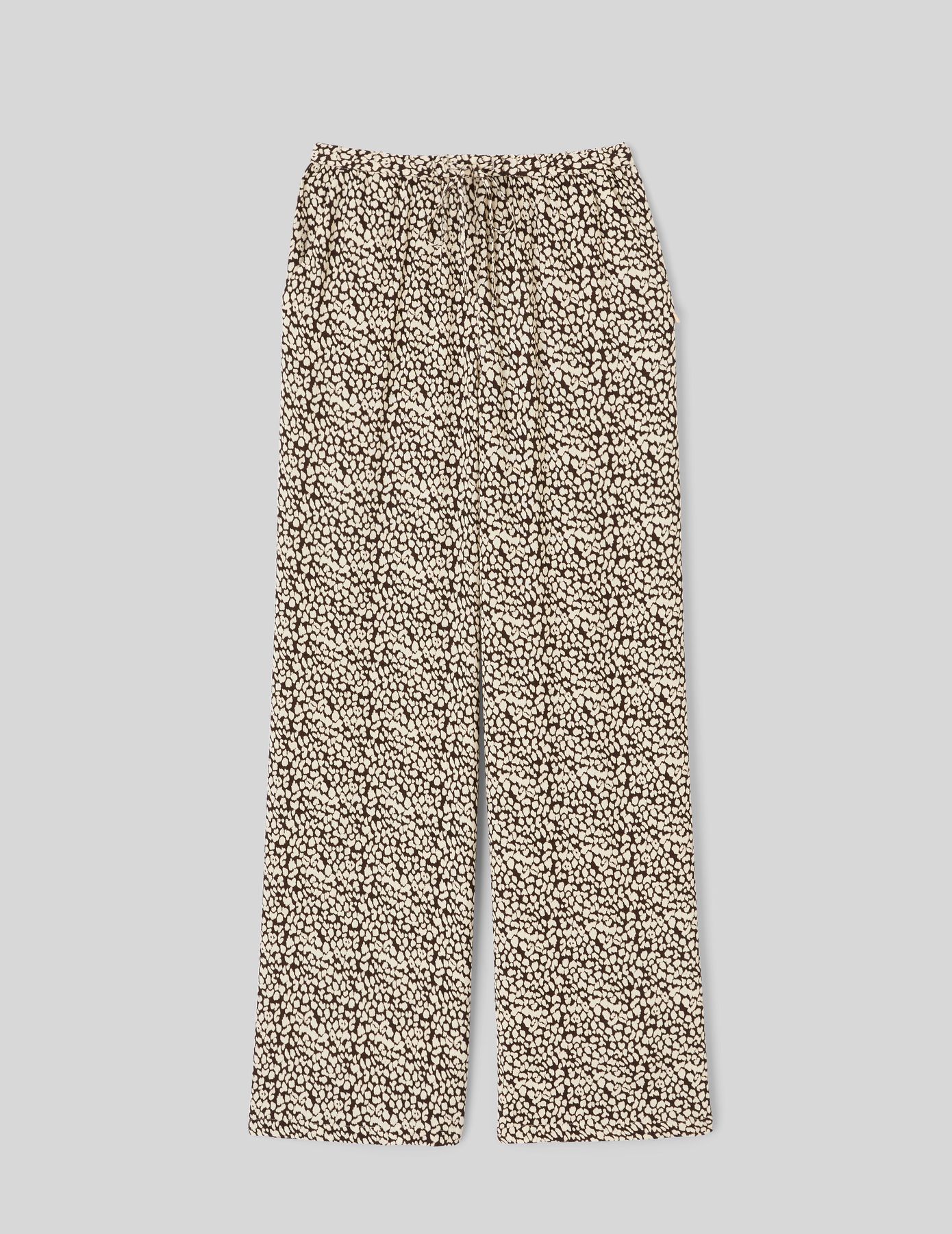 Pantalon imprim&eacute; taille &eacute;lastiqu&eacute;e