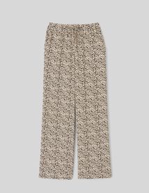 Pantalon imprim&eacute; taille &eacute;lastiqu&eacute;e