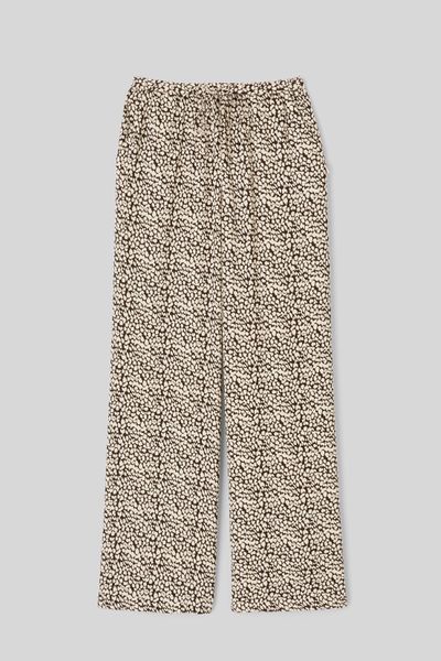 Pantalon imprim&eacute; taille &eacute;lastiqu&eacute;e