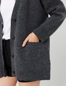 Gilet long boutonné