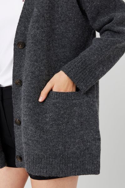 Gilet long boutonné