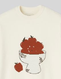 Pull imprimé pommes
