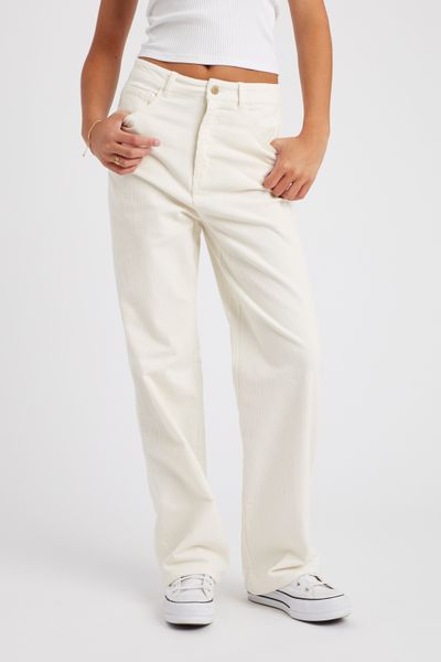 Pantalon straight velours