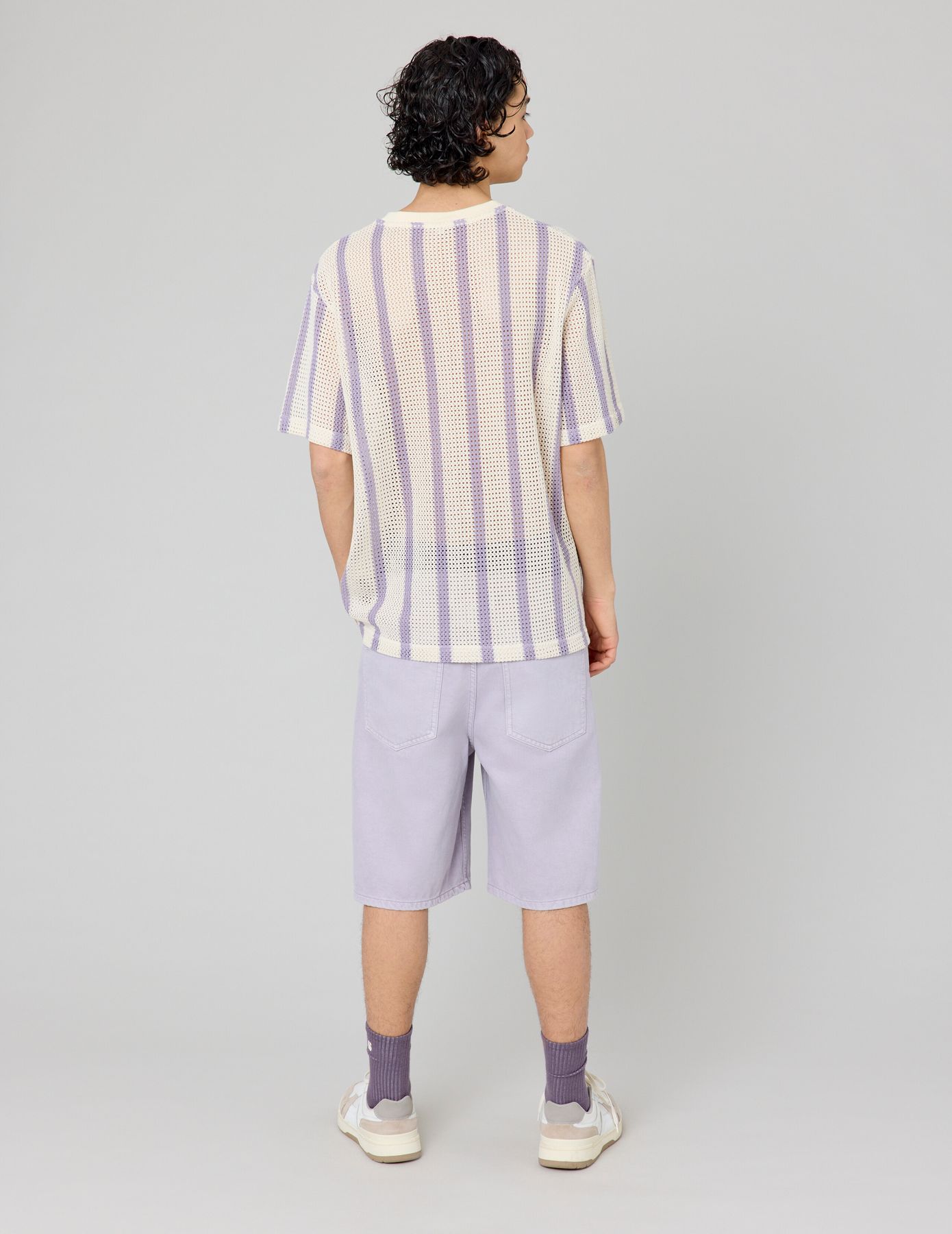 T-shirt tricot à rayures