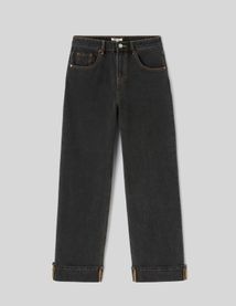 Jean baggy &agrave; revers