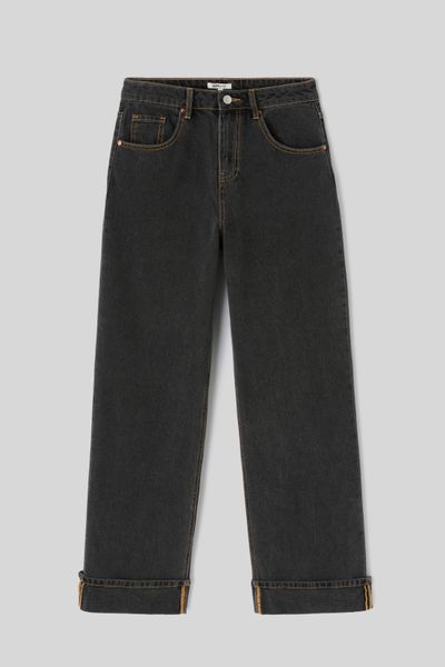 Jean baggy &agrave; revers