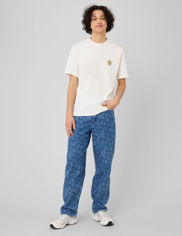 Jean loose paisley